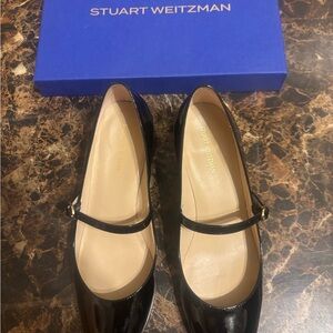 Stuart Weitzman Black Women's “Gabby” Mary Jane Shoes